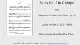 Köhler : Study in C Major, Op. 157, No. 2