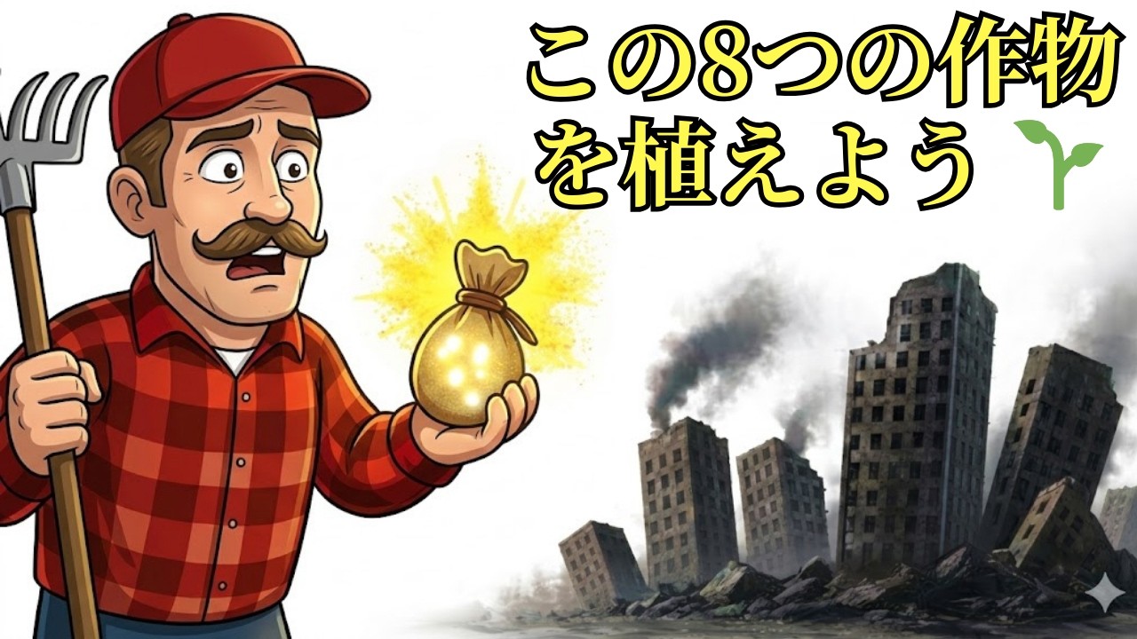 食料不足が起こる前に、この8つの作物を植えましょう