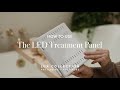 How to use the revive light therapy led treatment panel