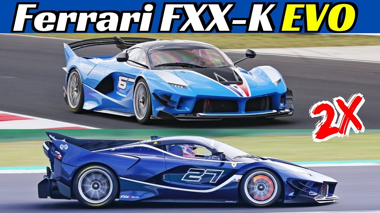Ferrari FXX-K EVO at Misano Circuit - Screaming V12 Engine, Backfires, Faltout & Glowing Brakes!
