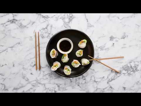 Rouleaux De Printemps Au Poisson Mariné