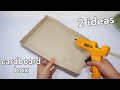 ✔  2 Sustainable Living with Cardboard Boxes| DIY RECYCLE CARDBOARDS