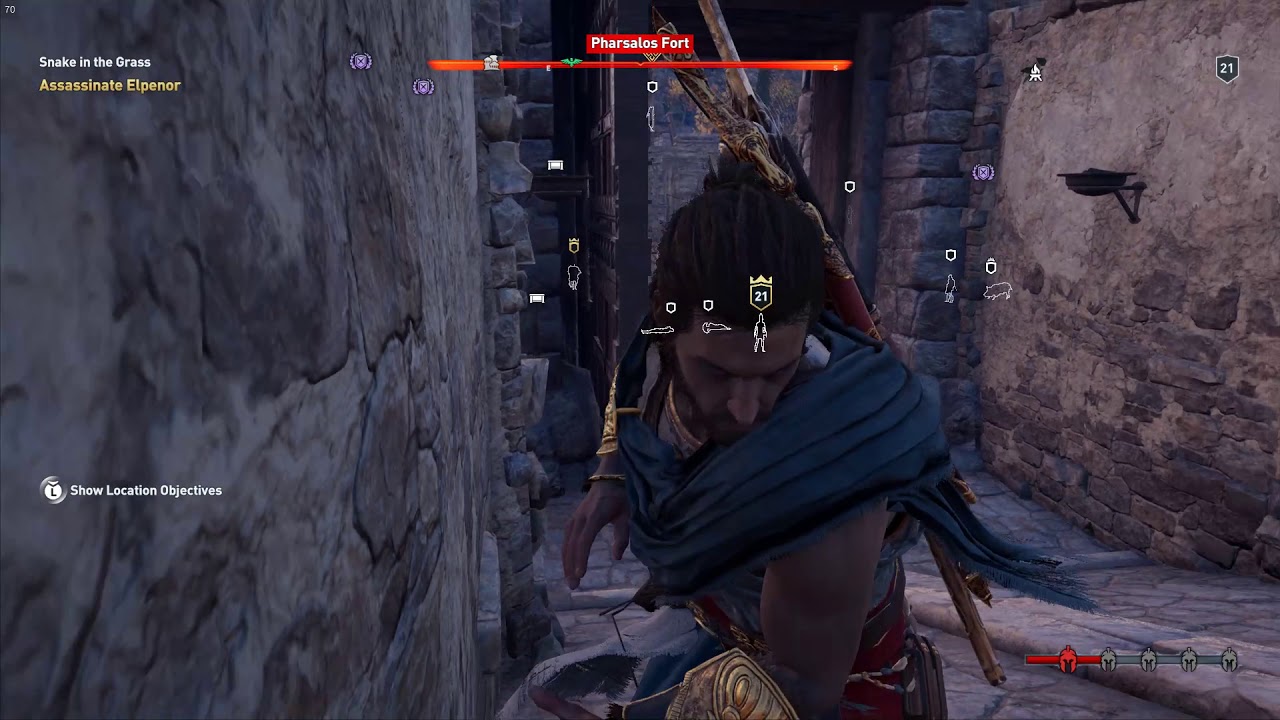 Assassin's Creed Odyssey | Snake in the Grass & Pharsalos Fort | Nightmare DIfficulty - YouTube