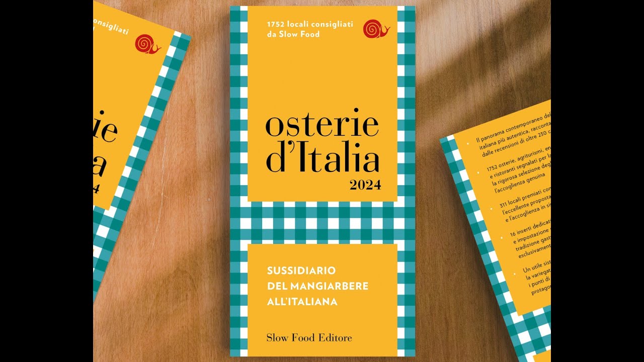 Presentazione Osterie d'Italia 2024 YouTube