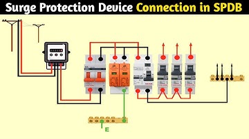 Surge protection device wiring in single phase distribution box