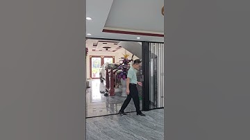 Cửa xếp lá nhựa trong | vách ngăn lạnh, đóng mở gọn gàng#cửa_xếp_lá_nhựa_trong