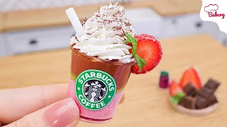 [💕Mini Cake 💕] Miniature Starbuck Chocolate - Strawberry Covered Strawberry  | Mini Bakery