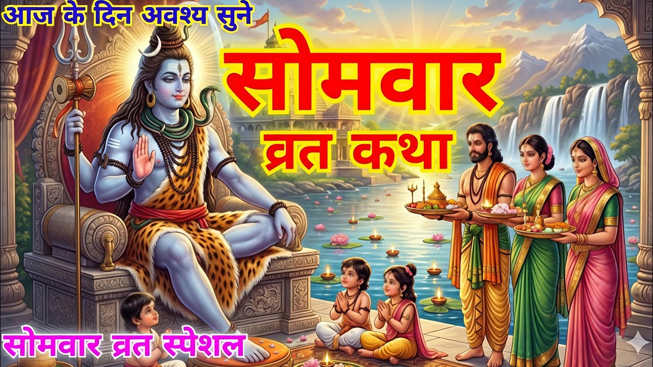 सोमवार व्रत कथा | somwar vrat Katha | महादेव व्रत कथा | mhadev vrat ktha #mhadev #vratktha #व्रत  