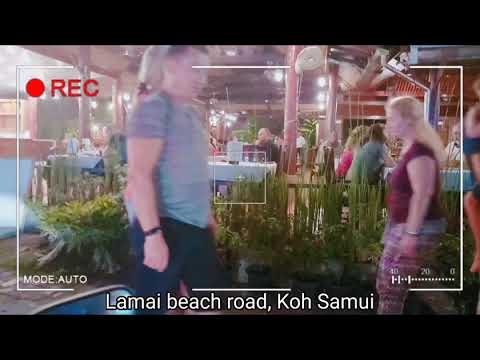 Lamai Beach Road Koh Samui Night Time