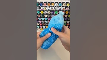 DIY Water Bottle Squishy 💦 #squishy #papersquishy #diy #diycrafts #crafts #thingstodo
