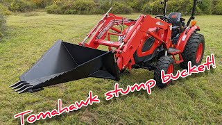 Tomahawk Stump Bucket Review! How Does The CK2610 Handle It?