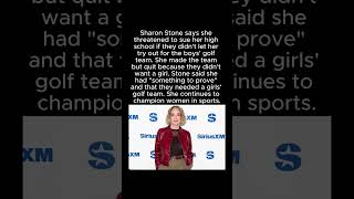 Sharon Stone Says She Threatened to Sue School to Join Boys' Golf Team #SharonStone #WomensSports