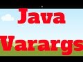 Java Varargs-Java variable arguments details