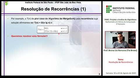 Resolução de Recorrências