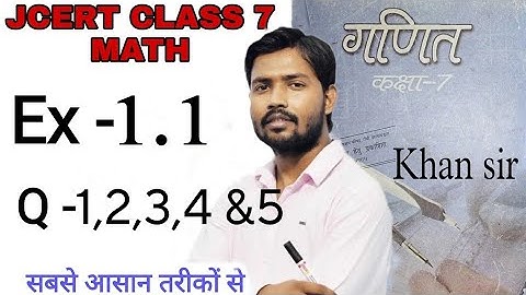 Class 7 math ex 1.1(Q-1,2,3,4&5) ||Shree krishna classess|| class 7 1.1  @ShreeKrishna-classes.