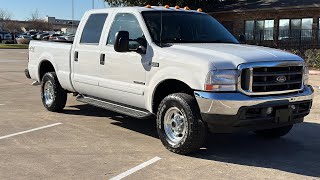 2002 Ford F250 Lariat 4x4 Crew Cab 7.3 MANUAL TRANSMISSION @ Dallas MotorWorks  CALL 9402221040