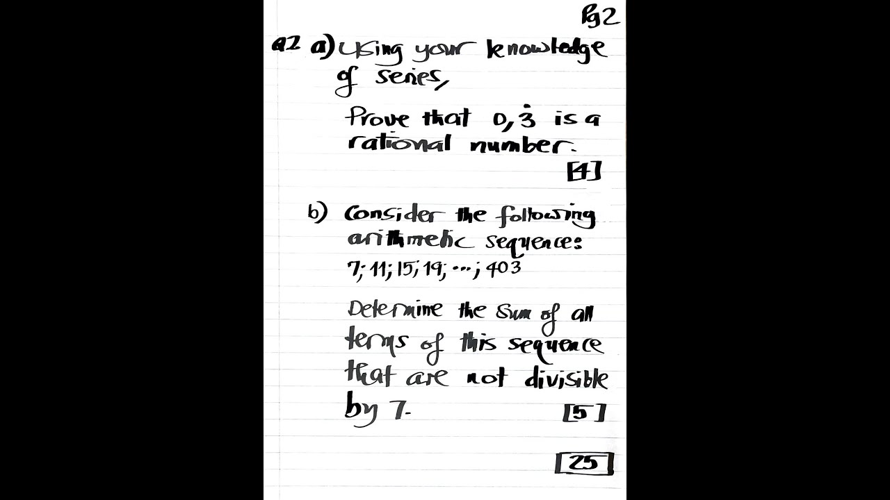 Sequences and Series - YouTube