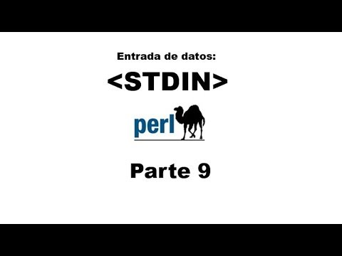 Tutorial de Perl parte 9 - Entrada de datos STDIN