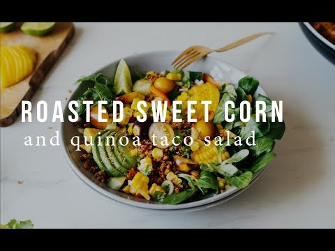 sweet corn,vegan,recipes,inspiration,cooking,recipe,taco,salad,mexican,flavours,quinoa,meat,fresh,late summer,summer