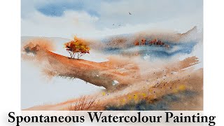 Spontaneous Landscape Painting | My Favourite Way to Paint in Watercolour | Loose Expressive Style by Anastasia Mily - Watercolour Art 3,636 views 5 months ago 15 minutes