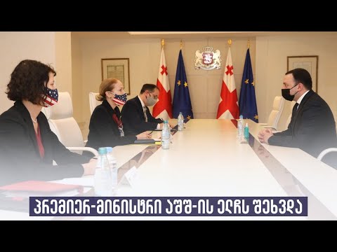 პრემიერ-მინისტრი აშშ-ის ელჩს შეხვდა