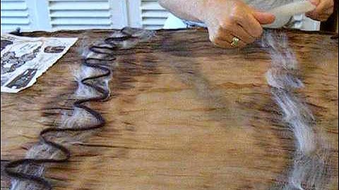 Nuno Felt Demo Chocolate Ripple by FELT 4U   http://felt4u.etsy.com http://felt4uart.blogspot.com