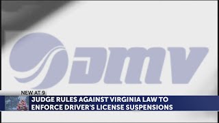 Virginia DMV barred from suspending licenses for failure to pay fines