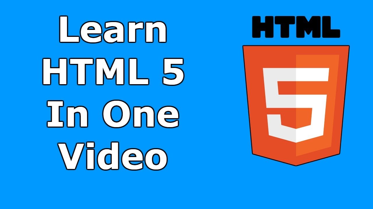 HTML 5 Tutorial For Beginners | Learn In One Video - YouTube