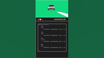 Creating an Animated Car Using HTML and CSS. #coding #animation