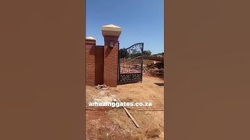 Securing a property with walls and gates by amazinggates.co.za #door #gates #drivewaygates