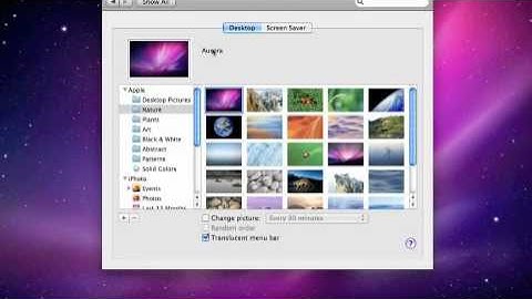 How to setting Desktop & Screen Saver [MAC]