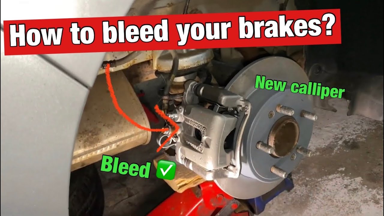 How to bleed your brakes after installing new brake calliper ( all