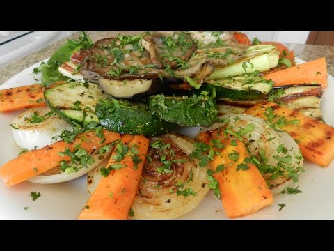 Видео рецепт Овощи на сковороде-гриль