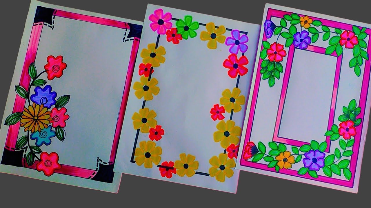 Simple Border Design for Notebook/How To Design Assignment Front Page ...