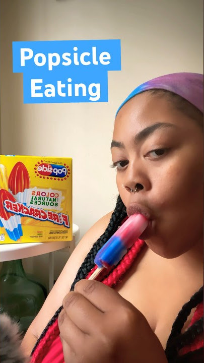 ASMR Popsicle eating (NO TALKING) #shorts #eating