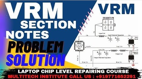 How To Repair VRM Section | VRM Section Notes | motherboard Repair | VRM Fault & Solution in Hindi