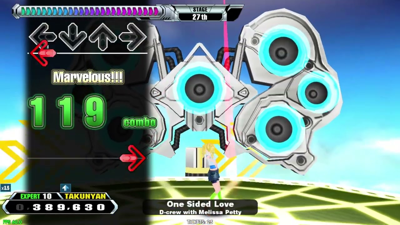 DDR GRAND PRIX】One Sided Love【EXPERT】 - YouTube