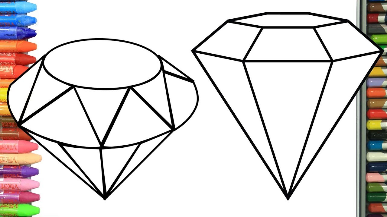 Нарисовать бриллиант карандашом поэтапно для начинающих как