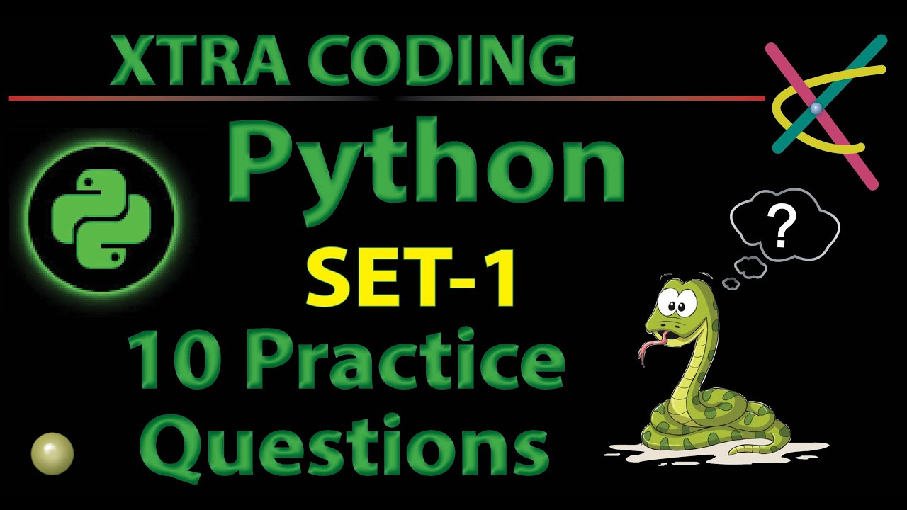 #Set 1 || Python 10 Practice Questions - YouTube