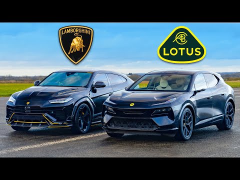 Видео: Кто победит в заезде: Lotus Eletre R 900л.с или же Lambo Urus