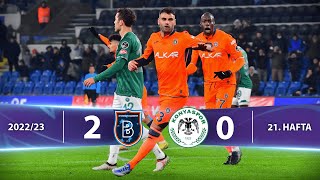 M. Başakşehir - A. Konyaspor (2-0) Highlights\/Özet | Spor Toto Süper Lig - 2022\/23