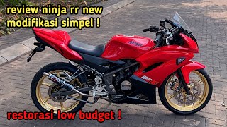 review modifikasi ninja rr new 2013 merah hitam low budget !!