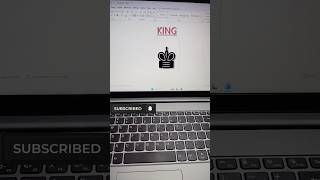 👑HOW TO CREATE IN MS WORD KING SYMBOL (PART-2 )#viral #viralshorts #msword