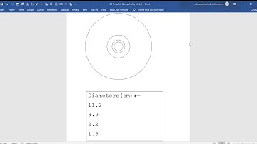 CD Template in MS Word
