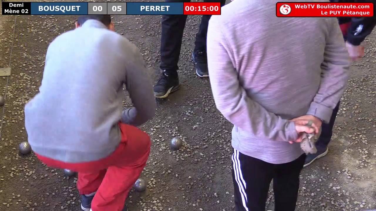Miniature : National du Puy Pétanque 2019 - Demi-finale BOUSQUET vs PERRET