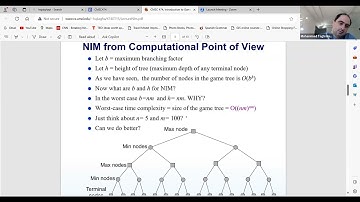 Lesson 19: Computational Game Theory by Mohammad Hajiaghayi: Combinatorial Games and Games of NIM