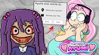 DON'T PLAY WITH AYUMI... SHE WILL TRACK YOU? (HORROR GAME)
