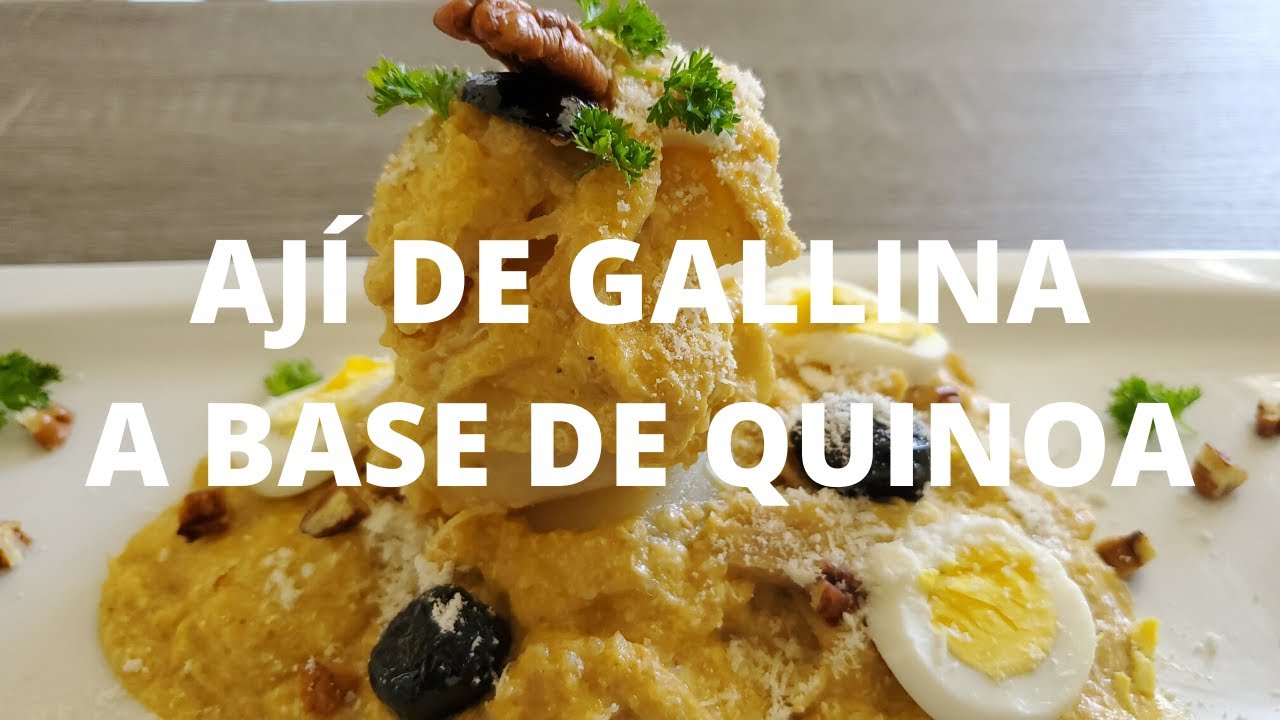 Aji de gallina a base de quinoa
