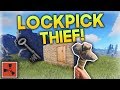 LOCKPICK THIEF! | Rust SOLO Series #1