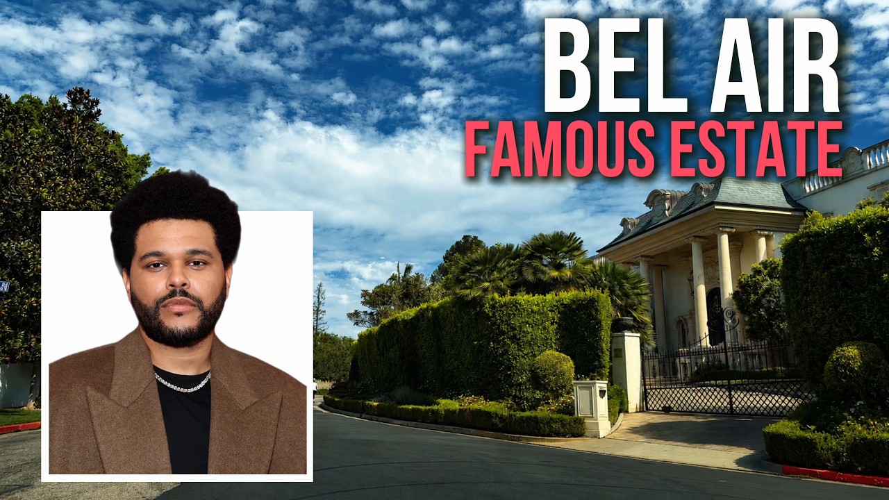 Driving Bel-Air 4K | The Weeknd’s $70M Mega-Mansion, Bruce Lee’s Home & Bel-Air Country Club